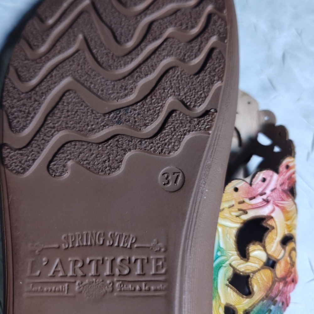 Spring Step Multicolor Floral Sandals - Picture 7 of 7